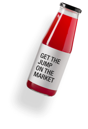 White label juice product.